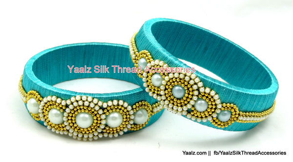 silk thread Single Bangle Collections 