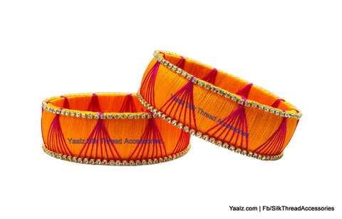 silk thread Single Bangle Collections 