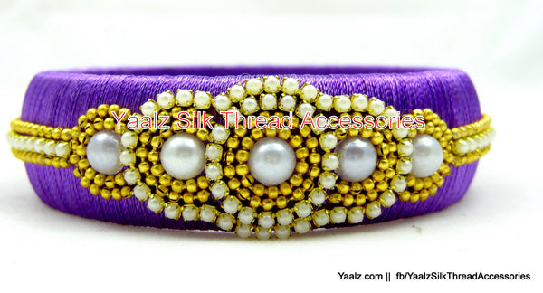 silk thread Single Bangle Collections 