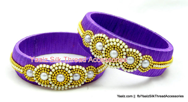 silk thread Single Bangle Collections 