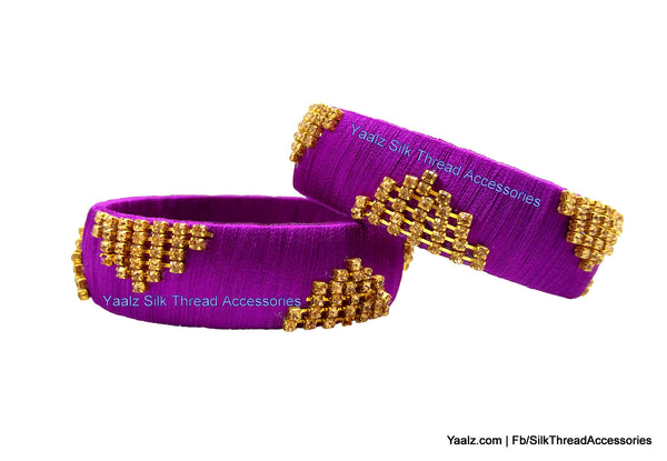 silk thread Single Bangle Collections 