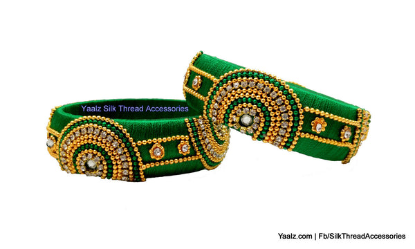 silk thread Single Bangle Collections 