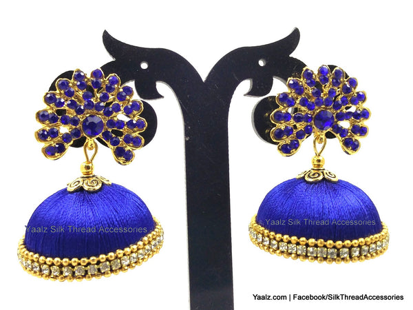 silk thread Grandeur Jumka Collections 