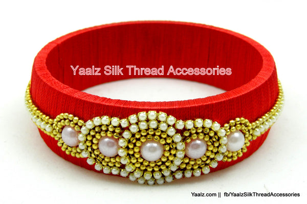 silk thread Single Bangle Collections 