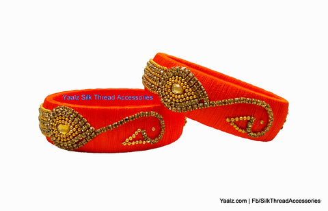 silk thread Single Bangle Collections 