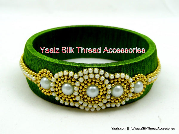 silk thread Single Bangle Collections 
