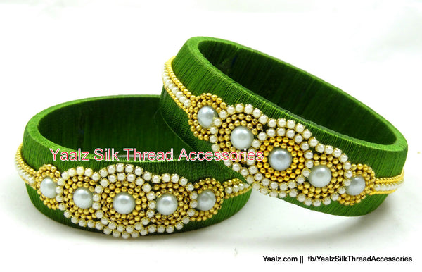 silk thread Single Bangle Collections 