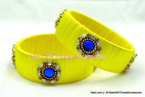 silk thread Single Bangle Collections 