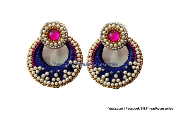 silk thread Chand Bali Earring 