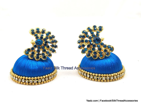 silk thread Grandeur Jumka Collections 