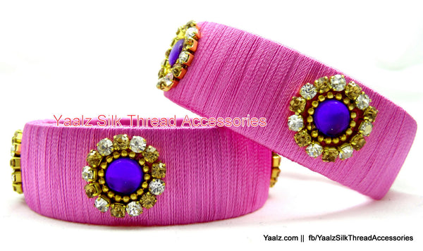 silk thread Single Bangle Collections 