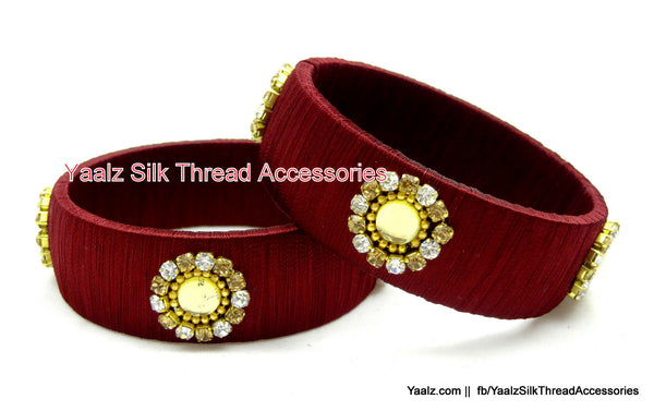 silk thread Single Bangle Collections 