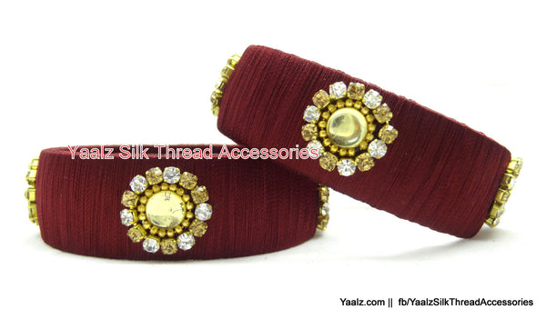 silk thread Single Bangle Collections 
