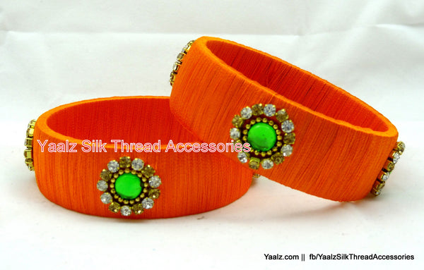 silk thread Single Bangle Collections 