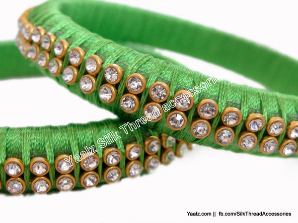silk thread Single Bangle Collections 