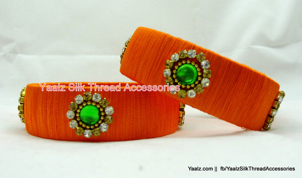 silk thread Single Bangle Collections 