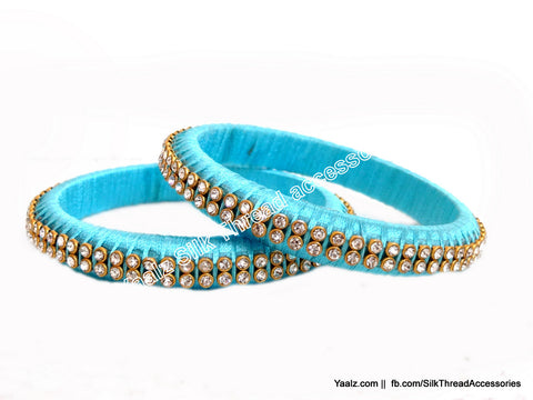 silk thread Single Bangle Collections 