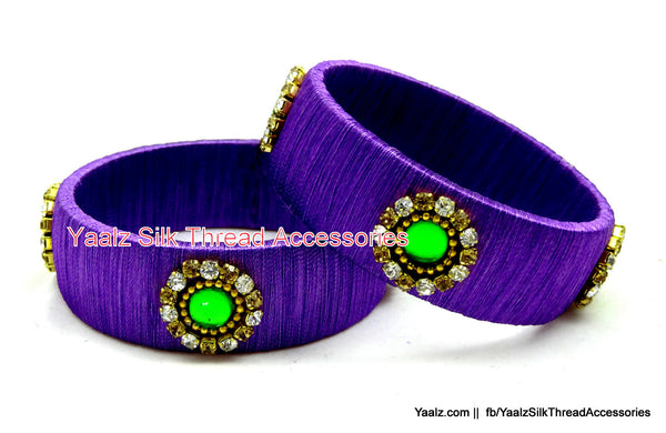 silk thread Single Bangle Collections 