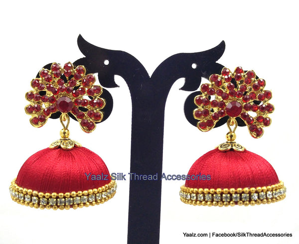 silk thread Grandeur Jumka Collections 