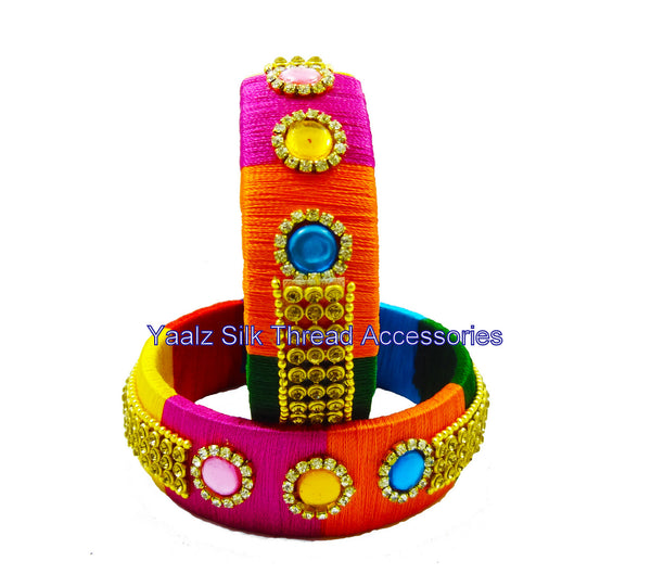 silk thread Single Bangle Collections 