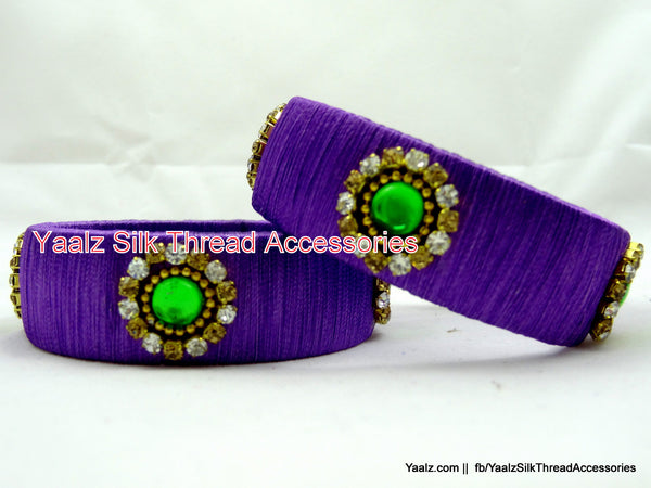 silk thread Single Bangle Collections 