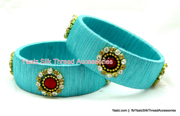 silk thread Single Bangle Collections 
