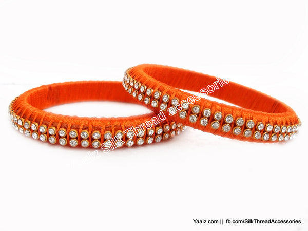 silk thread Single Bangle Collections 