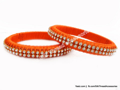 silk thread Single Bangle Collections 