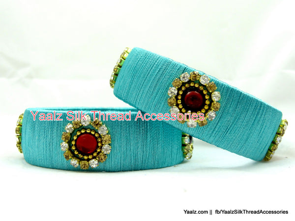 silk thread Single Bangle Collections 