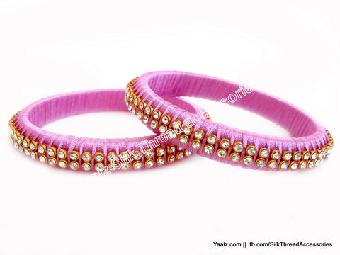 silk thread Single Bangle Collections 