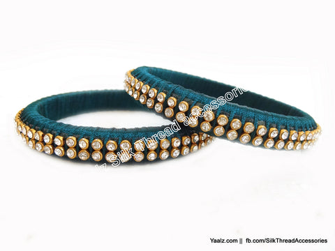 silk thread Single Bangle Collections 