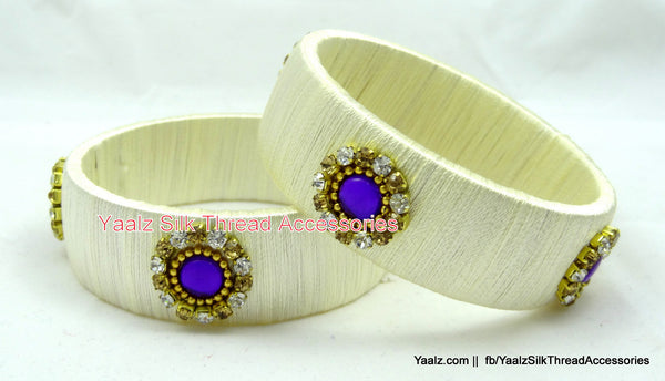 silk thread Single Bangle Collections 