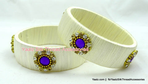 silk thread Single Bangle Collections 