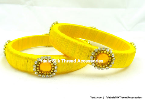 silk thread Single Bangle Collections 
