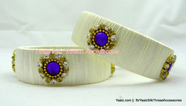 silk thread Single Bangle Collections 