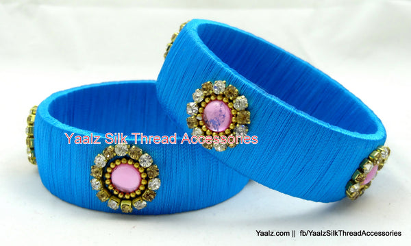silk thread Single Bangle Collections 