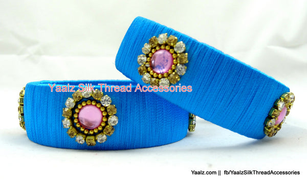 silk thread Single Bangle Collections 