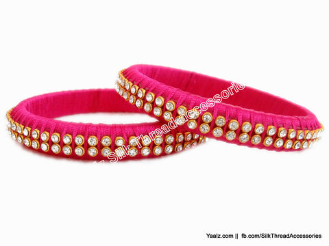 silk thread Single Bangle Collections 