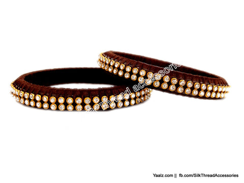 silk thread Single Bangle Collections 