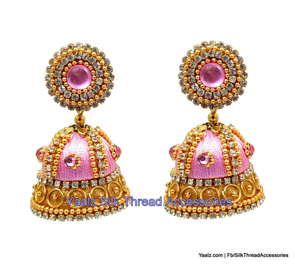 silk thread Grandeur Jumka Collections 