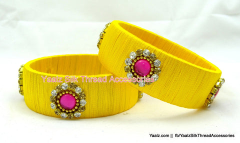 silk thread Single Bangle Collections 