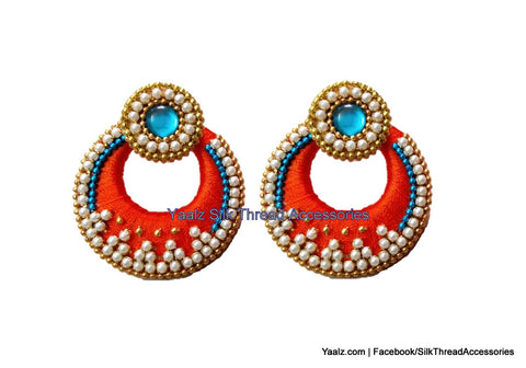 silk thread Chand Bali Earring 