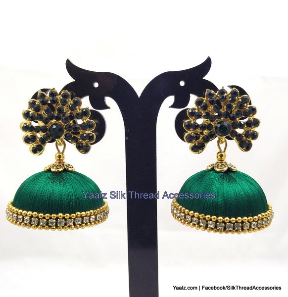 silk thread Grandeur Jumka Collections 