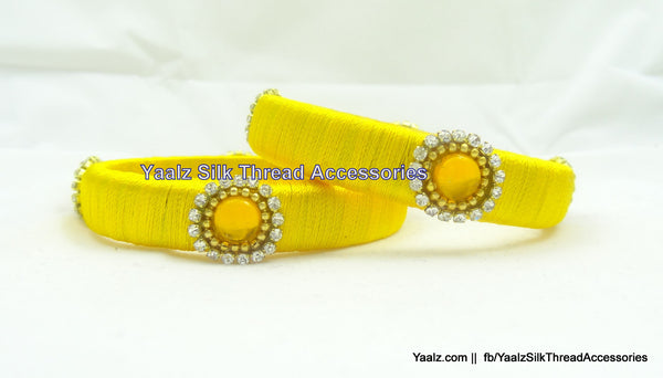 silk thread Single Bangle Collections 