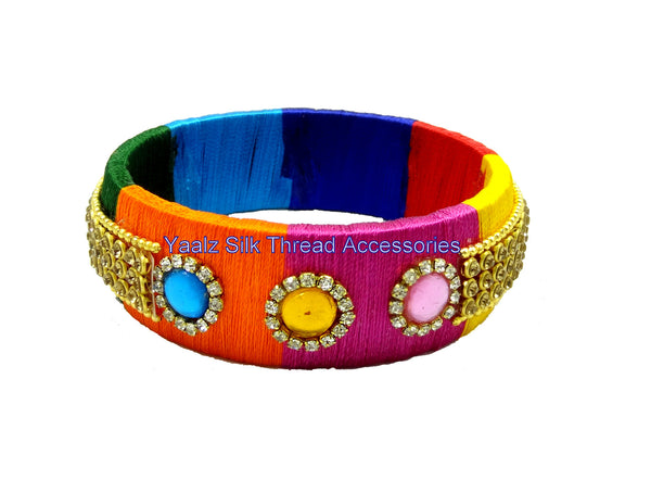 silk thread Single Bangle Collections 