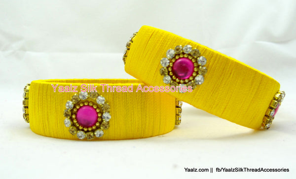 silk thread Single Bangle Collections 