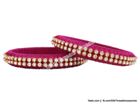 silk thread Single Bangle Collections 