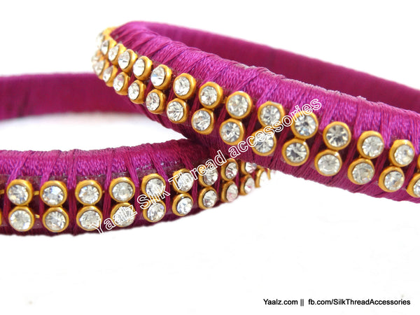 silk thread Single Bangle Collections 