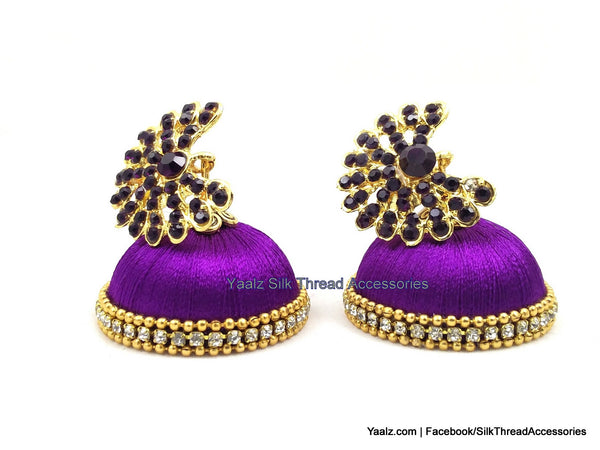 silk thread Grandeur Jumka Collections 