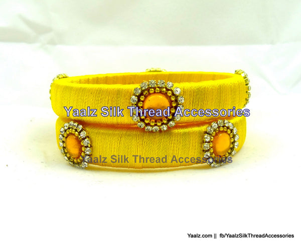 silk thread Single Bangle Collections 